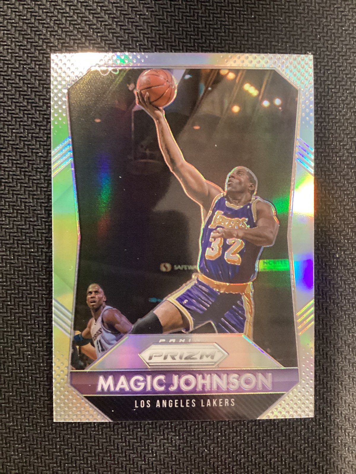 2015-16 Panini Prizm #248 Magic Johnson LA Lakers Silver Prizm NO RESERVE!