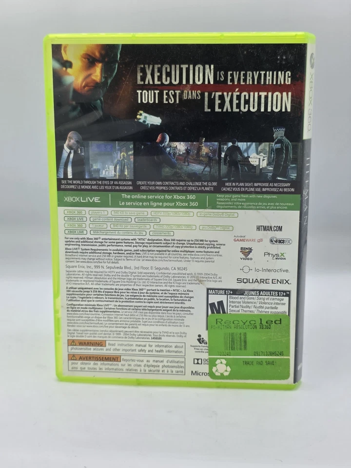 DISC ONLY! Hitman: Absolution (Microsoft Xbox 360, 2012) Video Game - Image 2 of 3