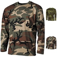 US Tarn Shirt langarm 160g/m&sup2; Longsleeve Herren camouflage Army Bundeswehr NEU