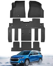 All Weather Floor Mats Custom Fit for Chevy Traverse 2009-2017 Only Fits