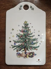 Vintage NIKKO HAPPY HOLIDAYS  Snack / Cheese Board 9” X 5 3/4” Japan 