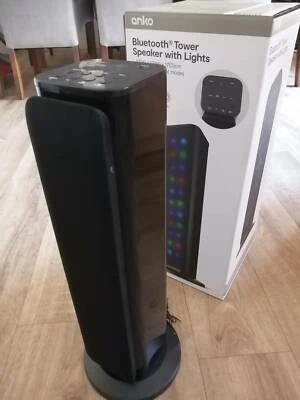 anko bluetooth tower speaker with lights