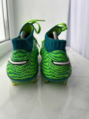 Puma One 18.1 FG Football Soccer Green Vintage Boots Shoes UK9.5 US10.5 2017 Men - Picture 4 of 8