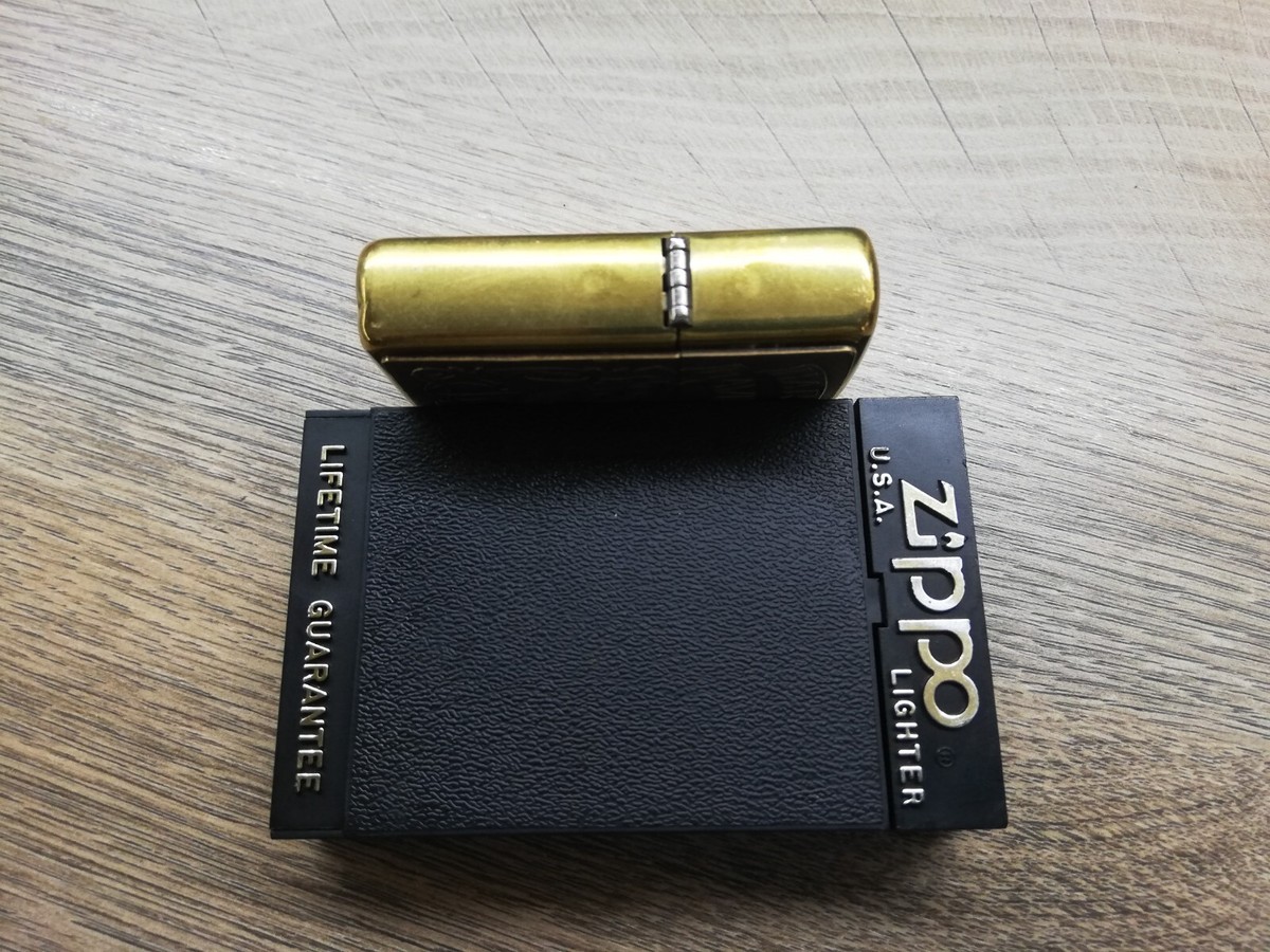VTG RARE 1994 BRASS ZIPPO HD HARLEY DAVIDSON EL DIABLO DEVIL