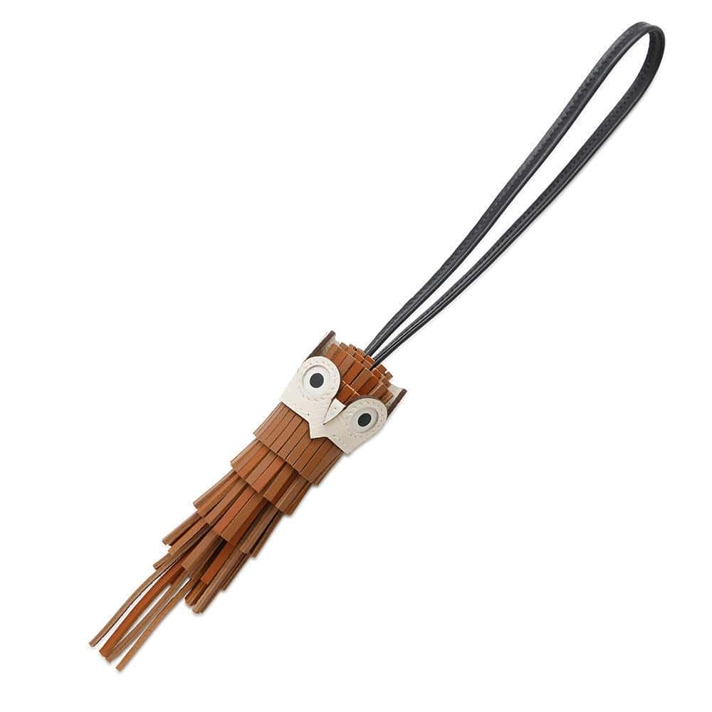 【愛らしさ満点】HERMES Chouette バッグチャーム HERMES Chouette leather owl bag charm | eBay