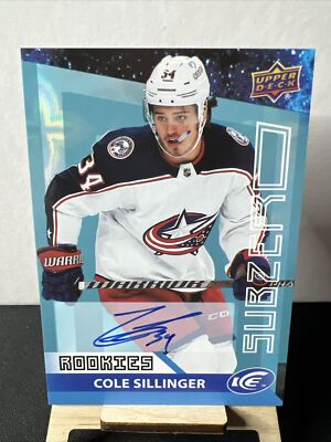 2021-22 UD Ice Cole Sillinger Subzero Rookie Autogramm Auto RC #SZ-26