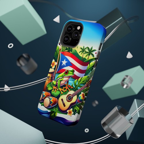 Vibrante Arte Puertorriqueño Magnético Resistente Estuches - Protectores Tropicales para Teléfono, Regalos - Imagen 132 de 133