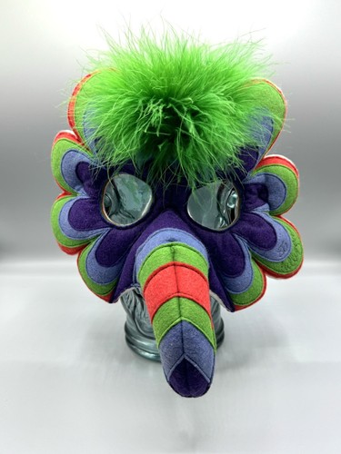 Vintage Mask Hysteria by Maureen Culligan felt carnival festival masquerade bird - Picture 2 of 9