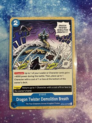 One Piece: Kingdoms of Intrigue Dragon Twister... (UC) OP04-057 NM/M English