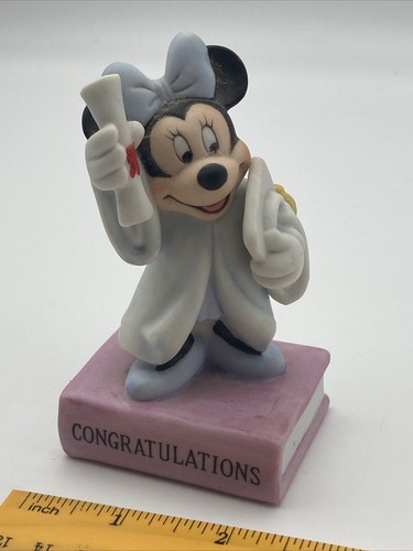 Disney Minnie Mouse "Congratulations" Schmid Collectible Figurine Shri Lanka - Picture 2 of 7
