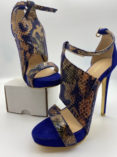 Bebe High Heels Sandals Size 7 Blue 