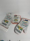 Mitt Holder Towel  4 Piece Kitchen Set Life Is Meant To Be Lived- New