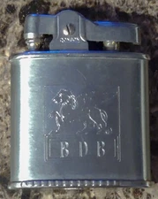 Vintage Ronson Triumph Engraved Griffin Lighter w Initials B D B