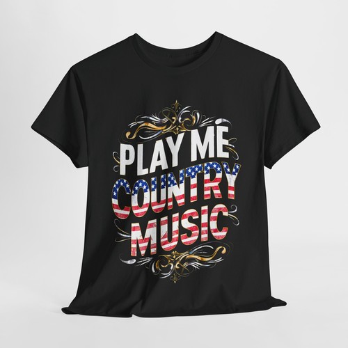 Country Music Shirt | Patriotic Country Tee | USA Flag Letters – | DTG Graphic - Picture 11 of 12