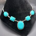 Artisan Crafted Necklace New Blue Turquoise Stone