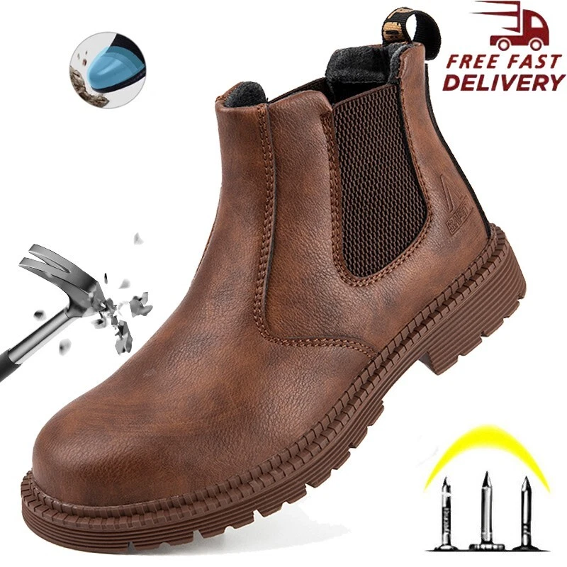 Men Work Safety Shoes Steel Toe Puncture-Proof Protective Shoes Anti-smash
Opens in a new window or