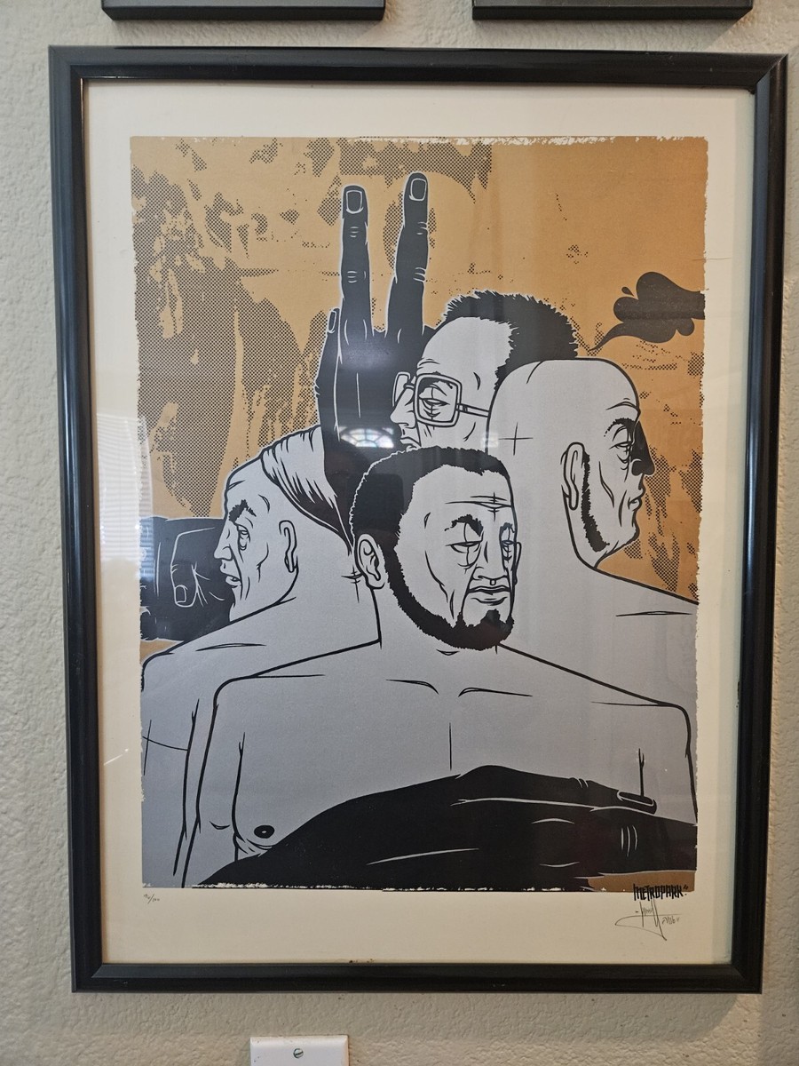 アート・デザイン・音楽 Kinsey / PHOTOGRAPHER Dave Kinsey Metropark Screen Print Limited 100 RARE Art Signed