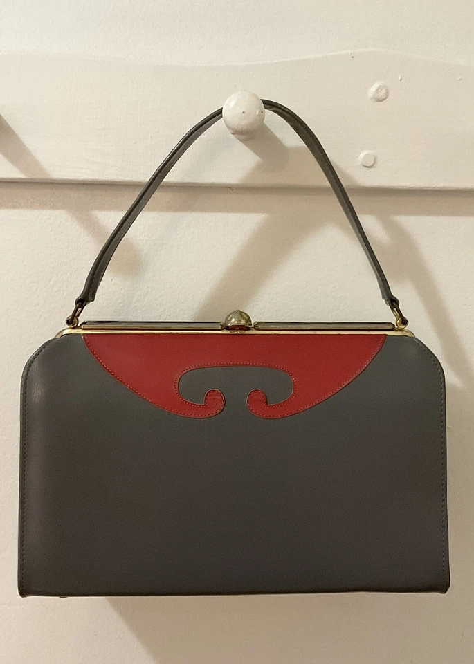 Bolso de Mano A Life Stride Años 50 Años 60, Cartera Vintage, Mediados de Siglo Rockabilly Retro Foto 2 de 4