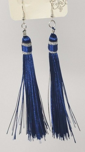 Long Thread Tassel Earrings Bohemian Style - Please Choose! (One Pair) - Picture 6 of 9
