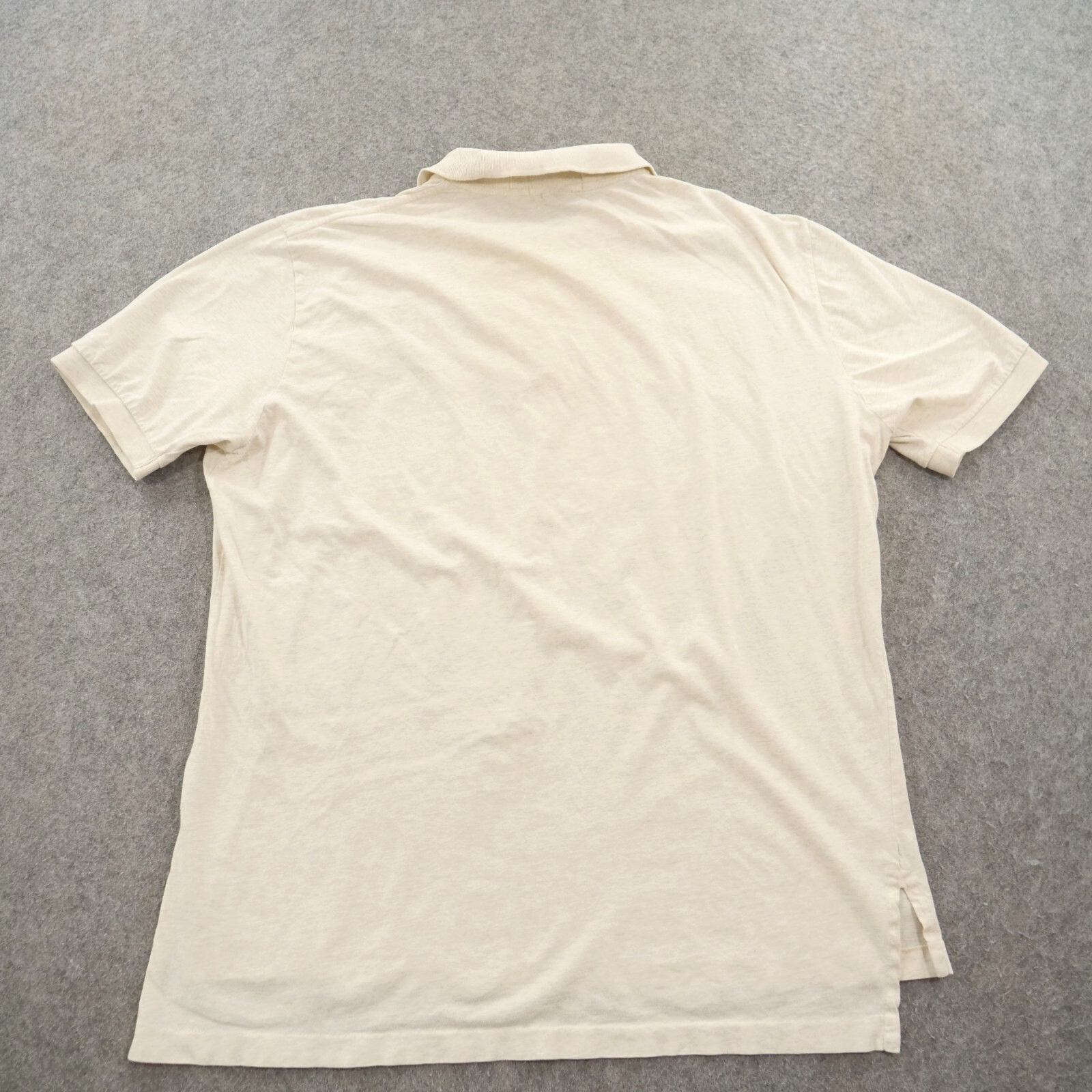 Polo Ralph Lauren Camicia Uomo Extra Large Beige Pony Logo Golf Casual