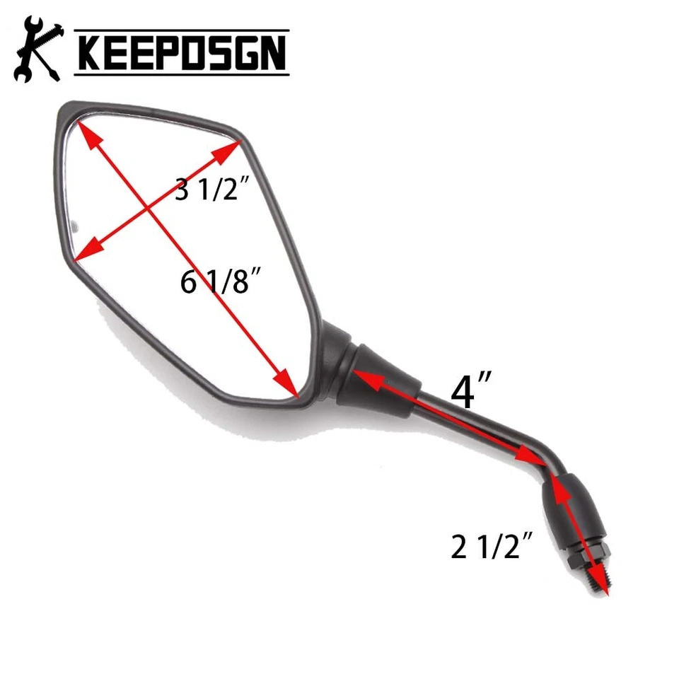 For Honda CM250C CM400A CM450C CM70 Motorcycle Rear View Side Rearview Mirrors — 第 2/4 张图片