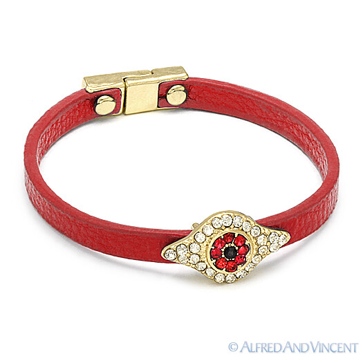 Evil Eye Beaded Stretch Bracelet - 10mm Turkish Nazar, Hamsa, Kabbalah Design, Solid Colors