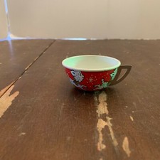 Vintage Ohio Art Lamb Tin Litho Child's Tea Cup