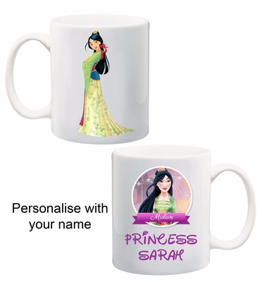 Disney Princesse Mulan Personnalise Personnalise Nom Tasse Enfants 2