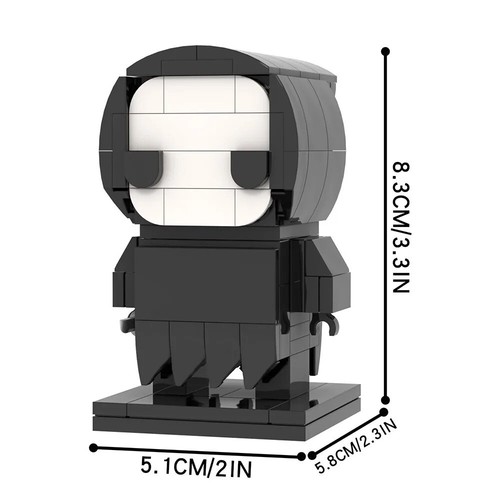 MOC Lego: Scream Ghostface Brickheadz Style Perfect Gift Fast Shipping - Picture 5 of 5