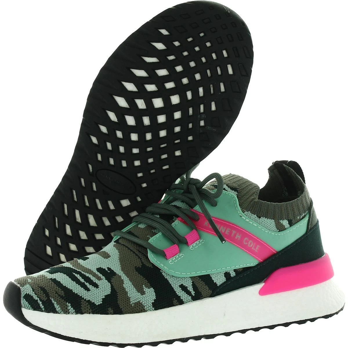 Kenneth Cole New York Womens The Life Lite Mixed Fitness Sneakers BHFO 9938