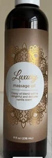 Maple Holistics Luxury Vanilla Massage Oil For Body, 8oz.