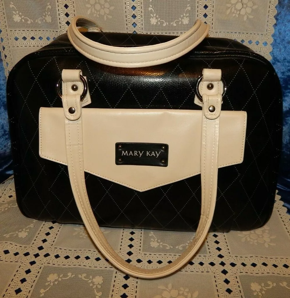 Mary Kay Consultant Bag Black w Gray Removable Insert Samples