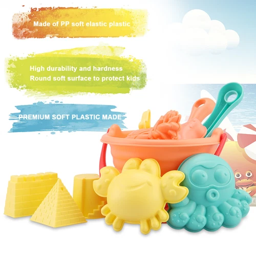 Beach Toys Set for Kids Toddlers Beach Sand Toy Kit Bucket Shovel Sand Truck US - Bild 20 von 24
