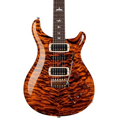PRS Wood Library Modern Eagle V 10-Top Quilt,East Indian RW Neck Guitar Yllw Tgr
