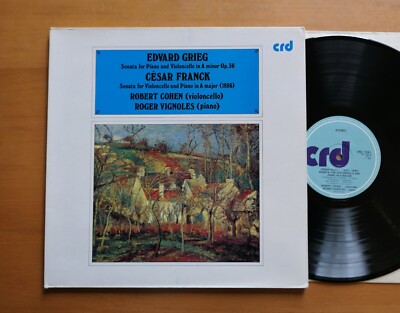 CRD 1091 Grieg Franck Cello Sonatas Robert Cohen Roger Vignoles NM Gatefold
