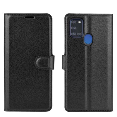 Samsung Galaxy A21S Wallet Case Black And Color Mobile Flip Cover Phone 1 Pcs