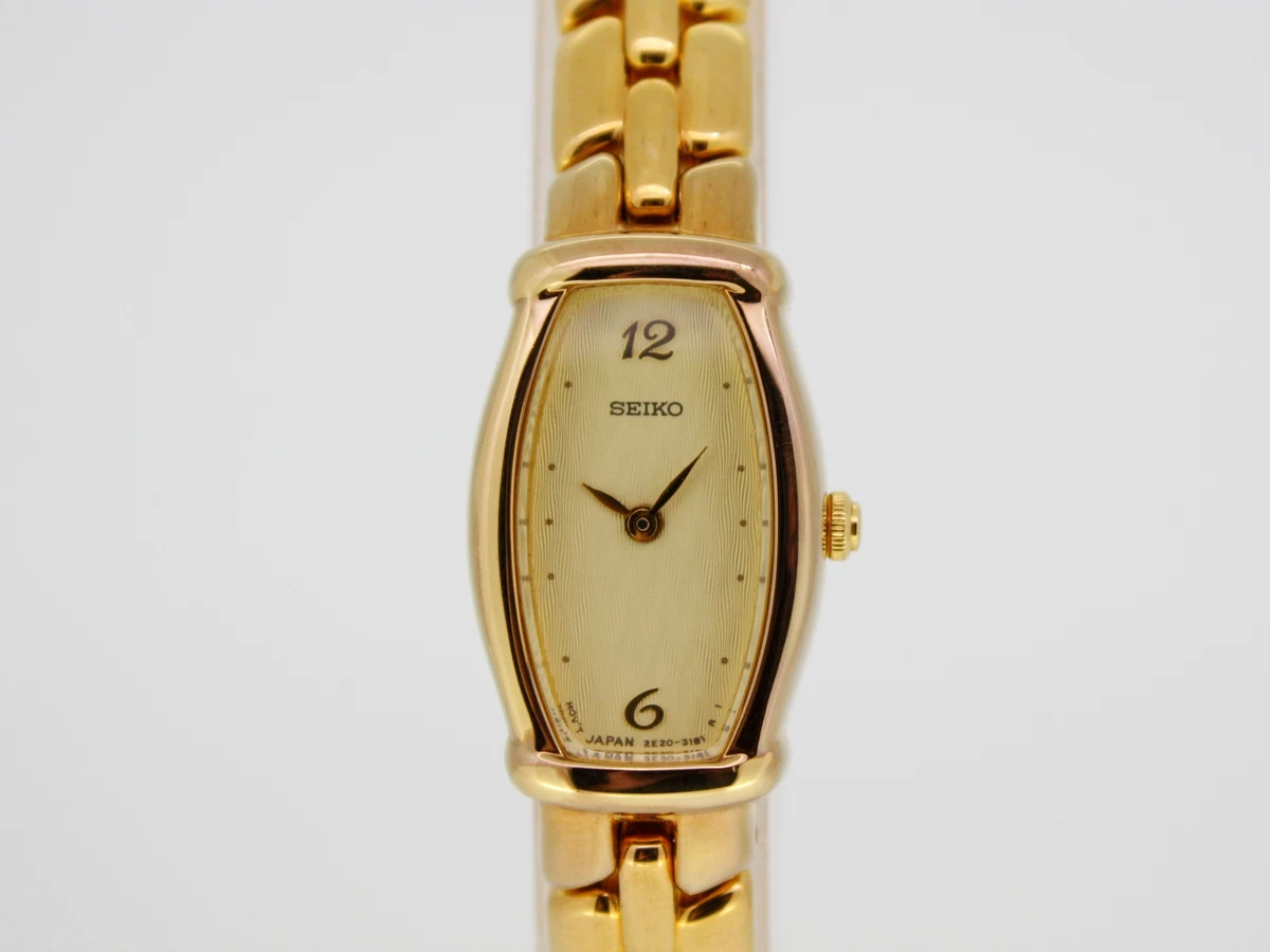 Seiko Women s Watch Very Elegant Stainless Steel Gold Face Gold SZZA96P1