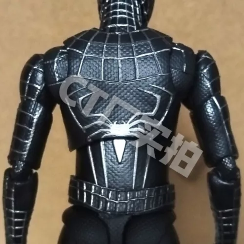 SHF Spider-Man No Way Home Black Suit Ver Figure Tobey Maguire - Picture 8 of 17
