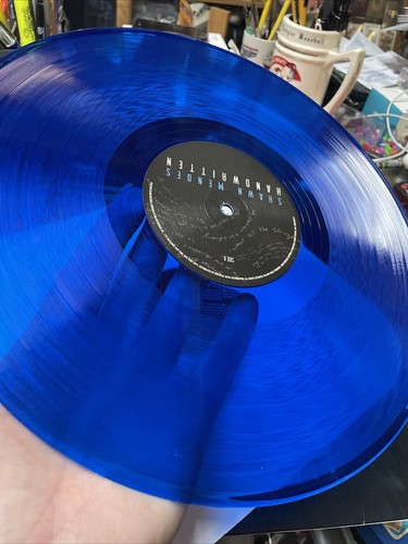 Shawn Mendes Handwritten Blue Vinyl Record LP 2015 Pop Rock Skips On 1st Song - Picture 7 of 9