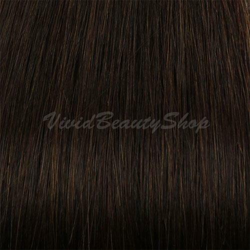 25 U Nail Pre Tip Fusion Deep Wave Curly Remy Human Hair Extension Dark Brown #2 - Picture 2 of 3