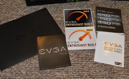EVGA GEFORCE GTX 1080 Box & Inserts Only Poster Badge Cases CD Manual+++ - Picture 3 of 5