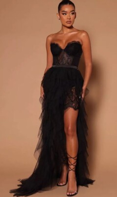 Anastasia Tulle Maxi Dress - Black Xs Fashion Nova | eBay Anastasia Tulle Maxi Dress - Black Xs Fashion Nova | eBay