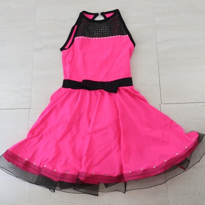 Curtain Call Dance Costume Girls Size FC Hot Pink Dress Danceware