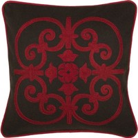 Rizzy Home T-3834 Decorative Pillows, 18 By 18-inch, Red/brown, Set Of 2, New, F on sale Rizzy Home T-3834 Decorative Pillows, 18 By 18-inch, Red/brown, Set Of 2, New, F on sale