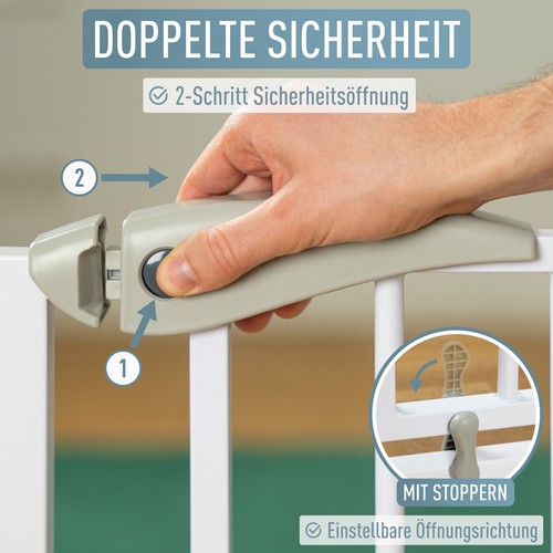 Treppenschutzgitter Türschutzgitter Haustiergitter ohne Bohren Berrin ib style - Bild 4 von 9