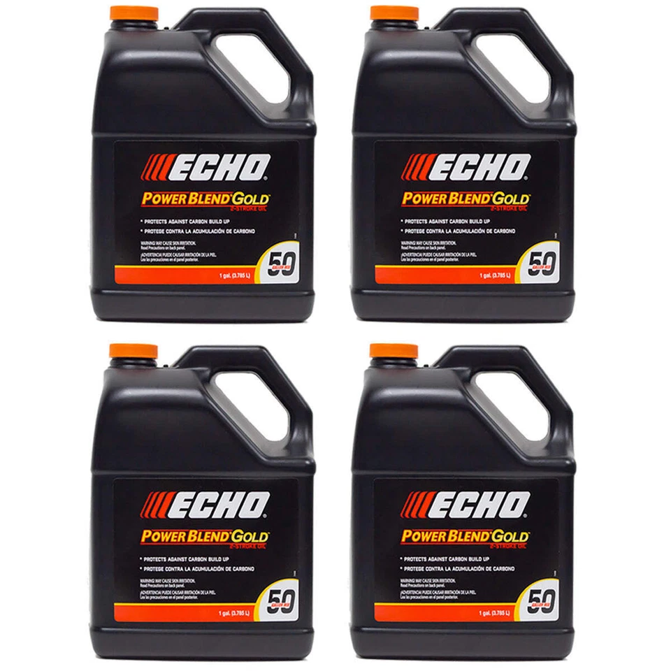 4PK Echo botellas de un galón mezcla de aceite de motor de 2 ciclos - mezcla de potencia 6450050