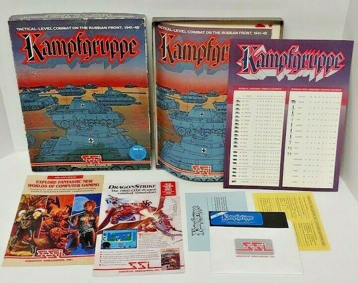 Complete KAMPFGRUPPE Amiga Big Box Game 3.5