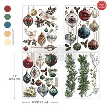Gilded Elegance Christmas | Middy Décor Rub On Transfer | Redesign with Prima