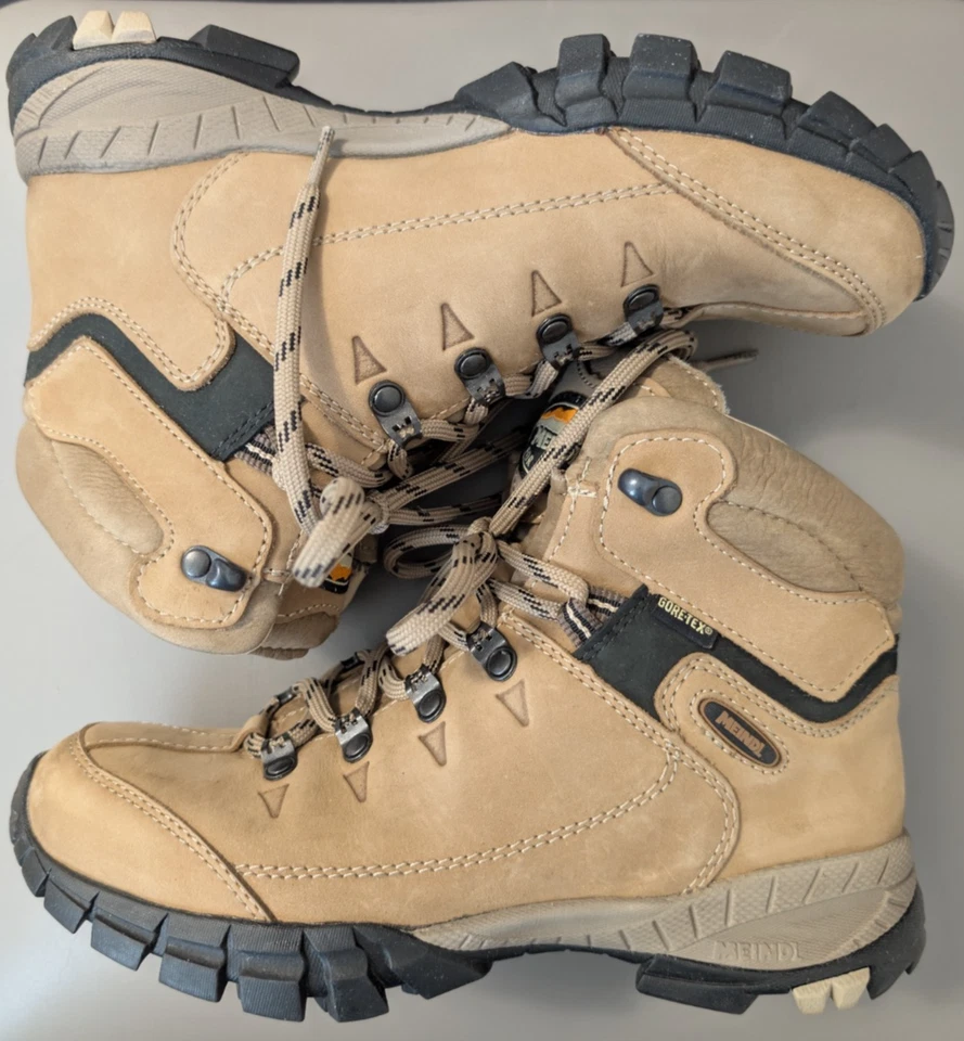 Meindl Ohio Lady GTX Damen Wanderschuhe Trekkingstiefel Beige mit Karton Gr. 38