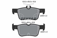 Textar Bremsbelagsatz, Scheibenbremse 2253101 FüR Ford Ford USA